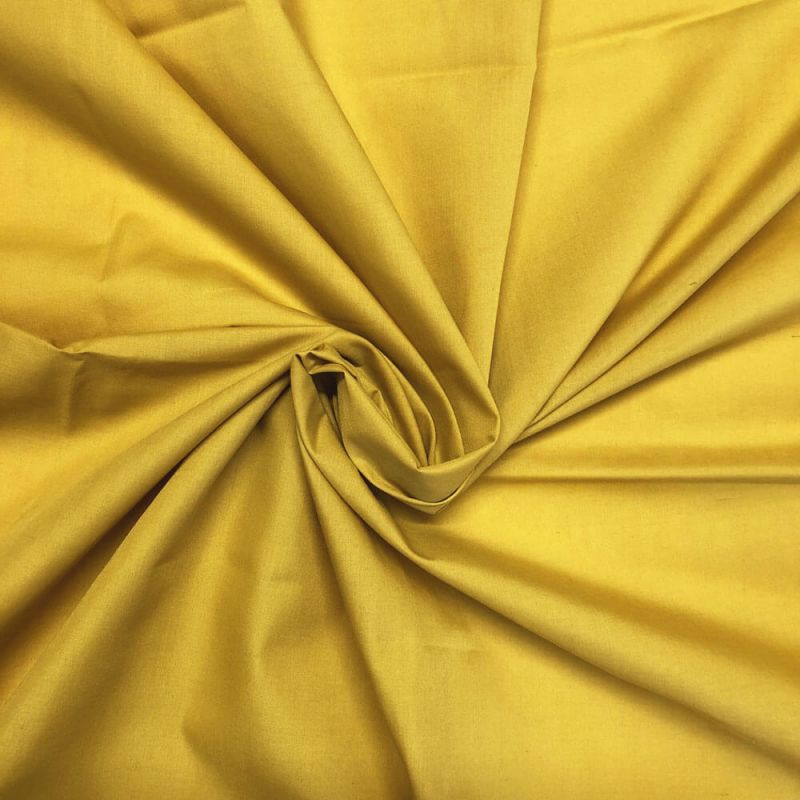 Mustard Polycotton Fabric 112cm Col - 24