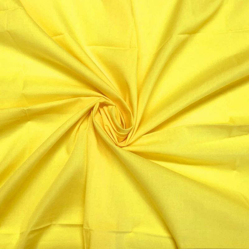 Sunshine Yellow Polycotton Fabric 112cm Col -  25