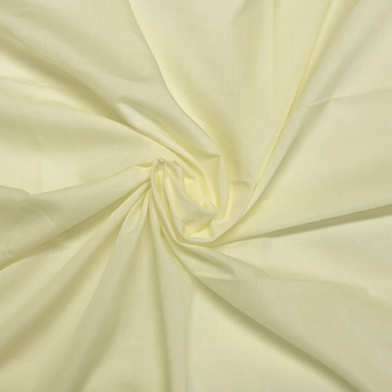 Pale Lemon Polycotton Fabric 112cm Col - 26