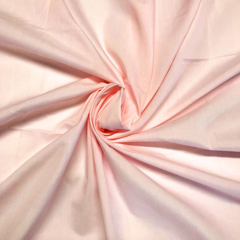 Pale Pink Poly Cotton Fabric 112cm Col - 40
