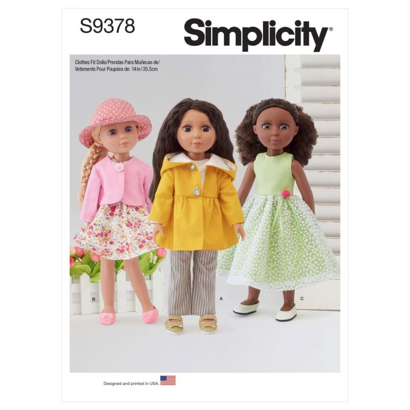Simplicity S9378 - 14″ Doll Clothes