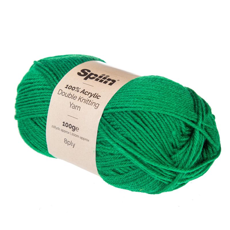 Spiin Double Knit Yarn 100g - Emerald Green