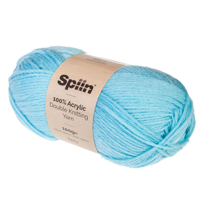 Spiin Double Knit Yarn 100g - Light Blue