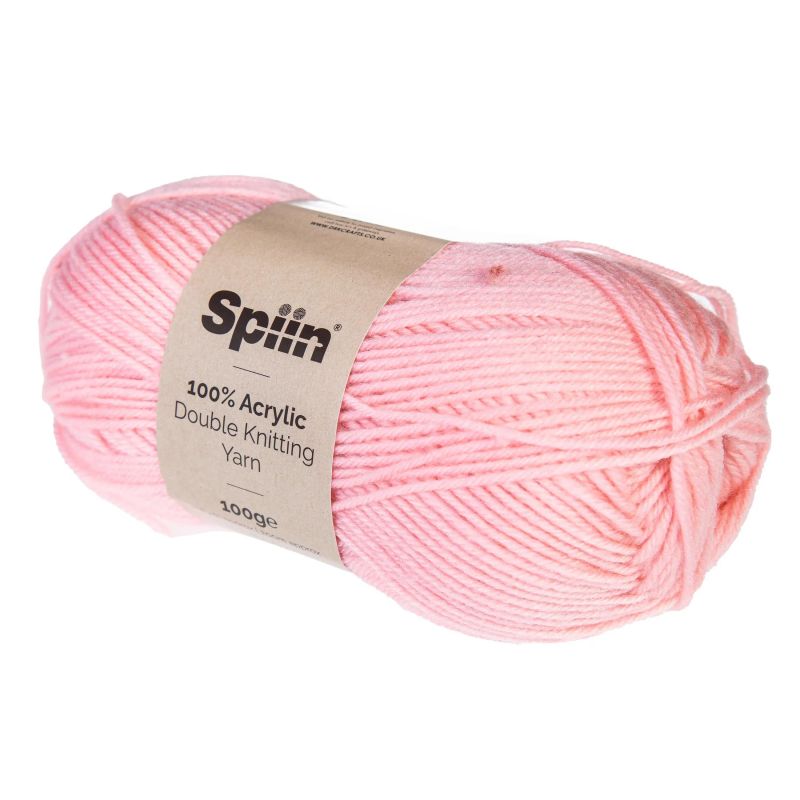 Spiin Double Knit Yarn 100g - Light Pink
