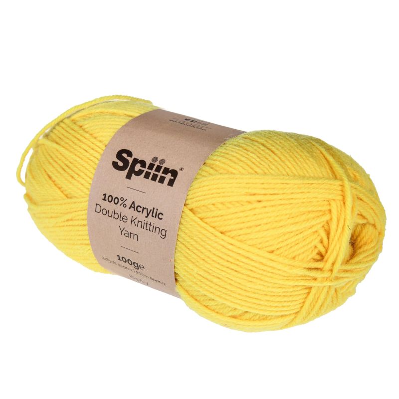 Spiin Double Knit Yarn 100g - Yellow