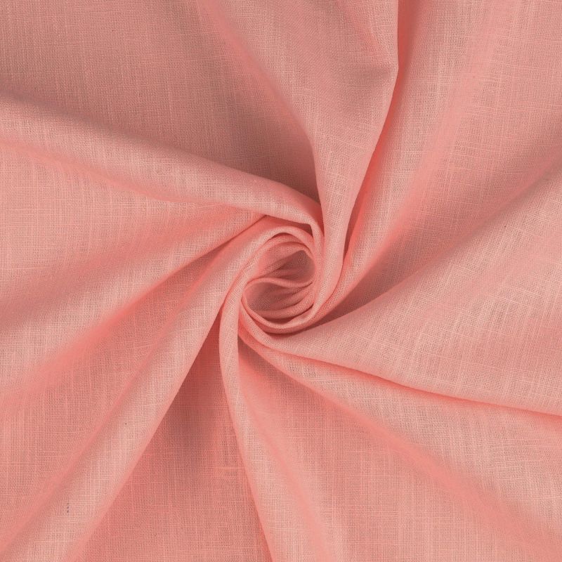 100% Washed Linen Fabric - Dusky Pink