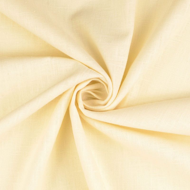 100% Washed Linen Fabric - Perfectly Pale