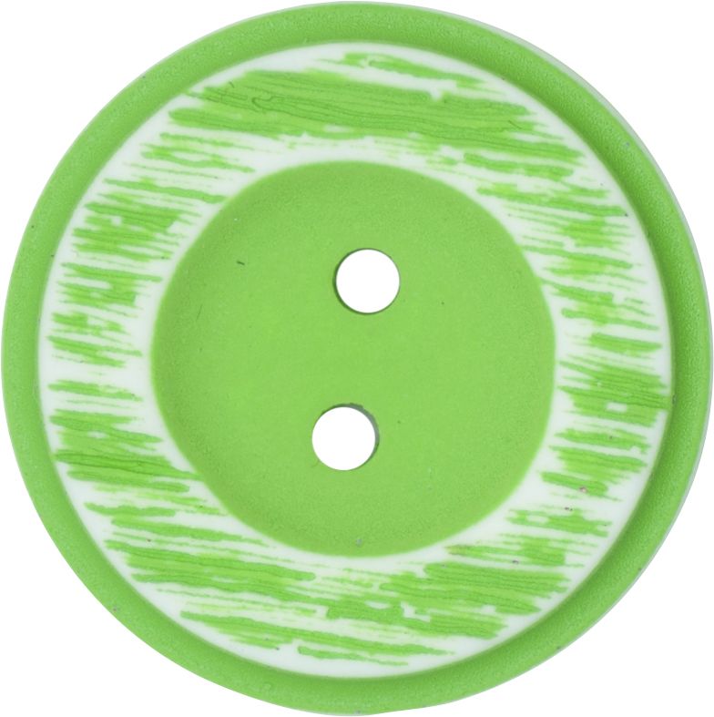 Italian 2 Hole Rustic Button - Green