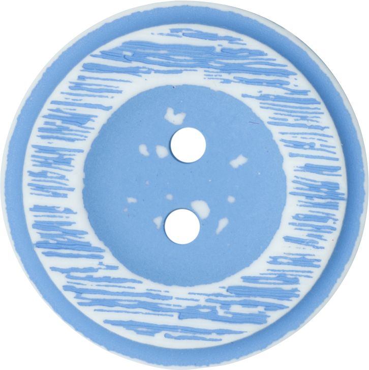 Italian 2 Hole Rustic Button - Light Blue