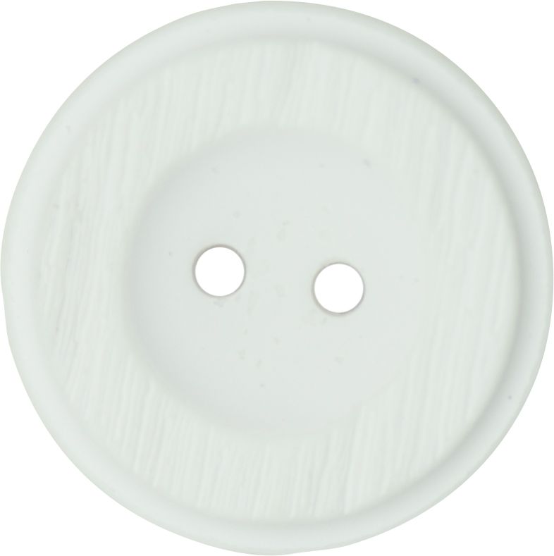 Italian 2 Hole Rustic Button - White