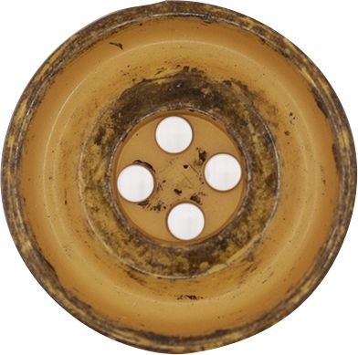 Italian 4 Hole Vintage Button - Mustard