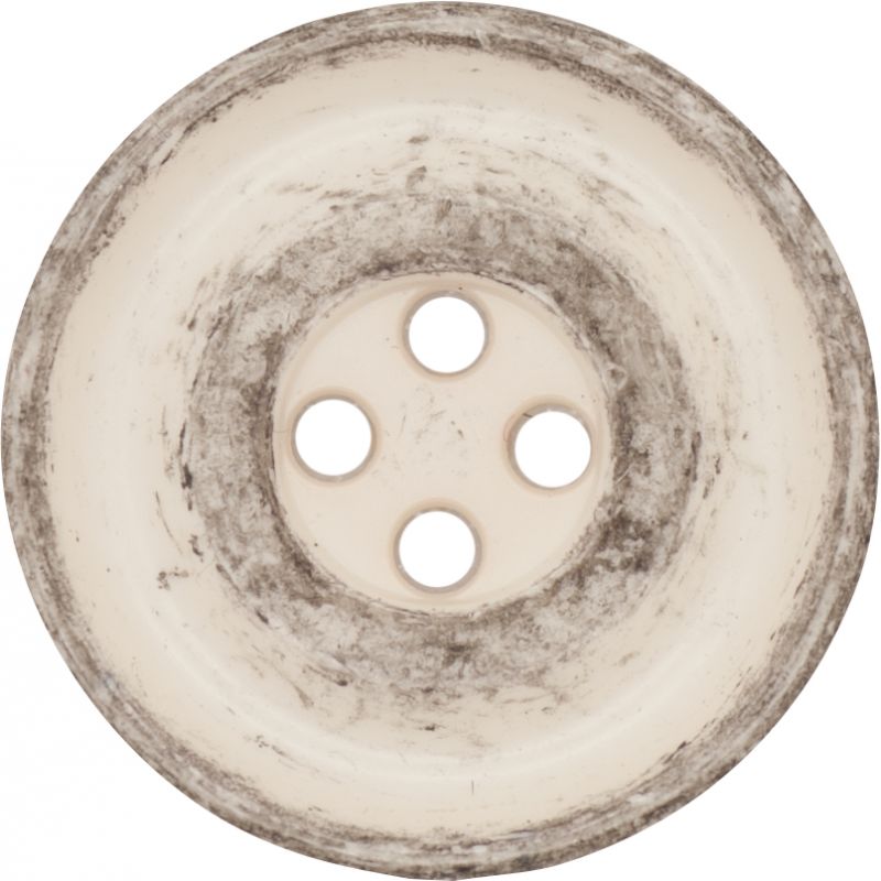 Italian 4 Hole Vintage Button - Cream