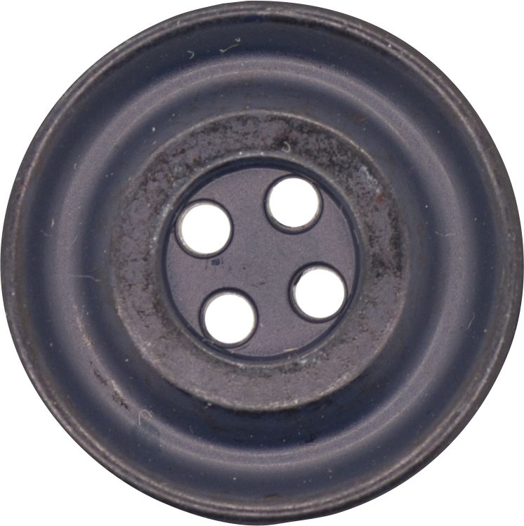 Italian 4 Hole Vintage Button - Navy