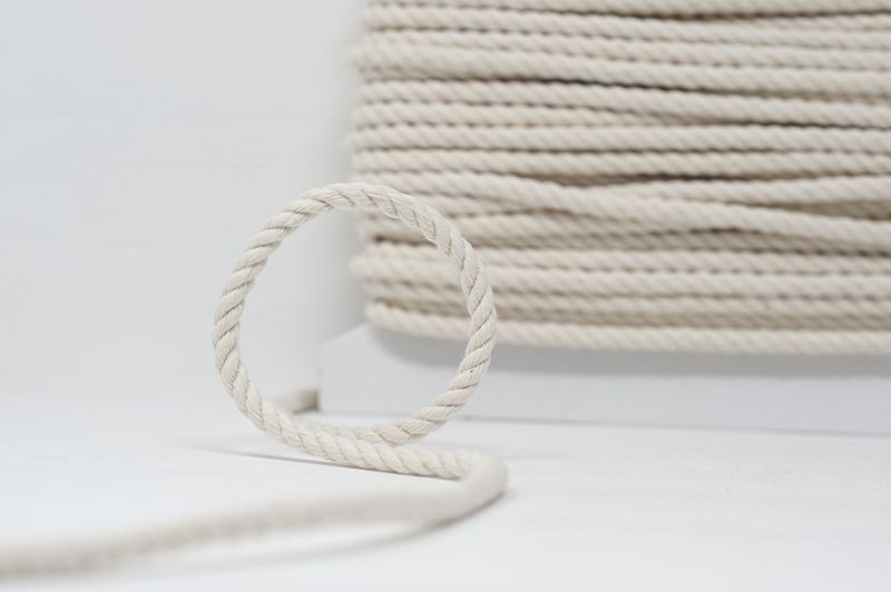 6mm 100% Cotton Cord - Natural