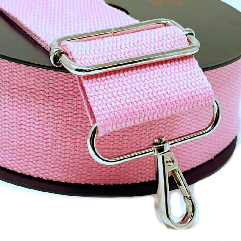 Cotton / Polyester Webbing - 50mm - Pale Pink