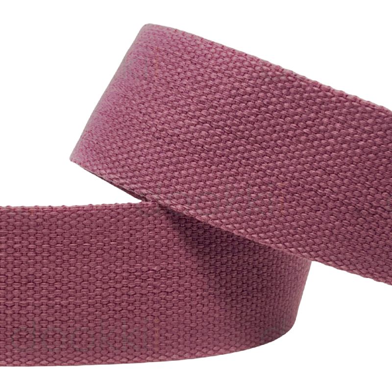 Cotton / Polyester Webbing - 50mm - Mulberry