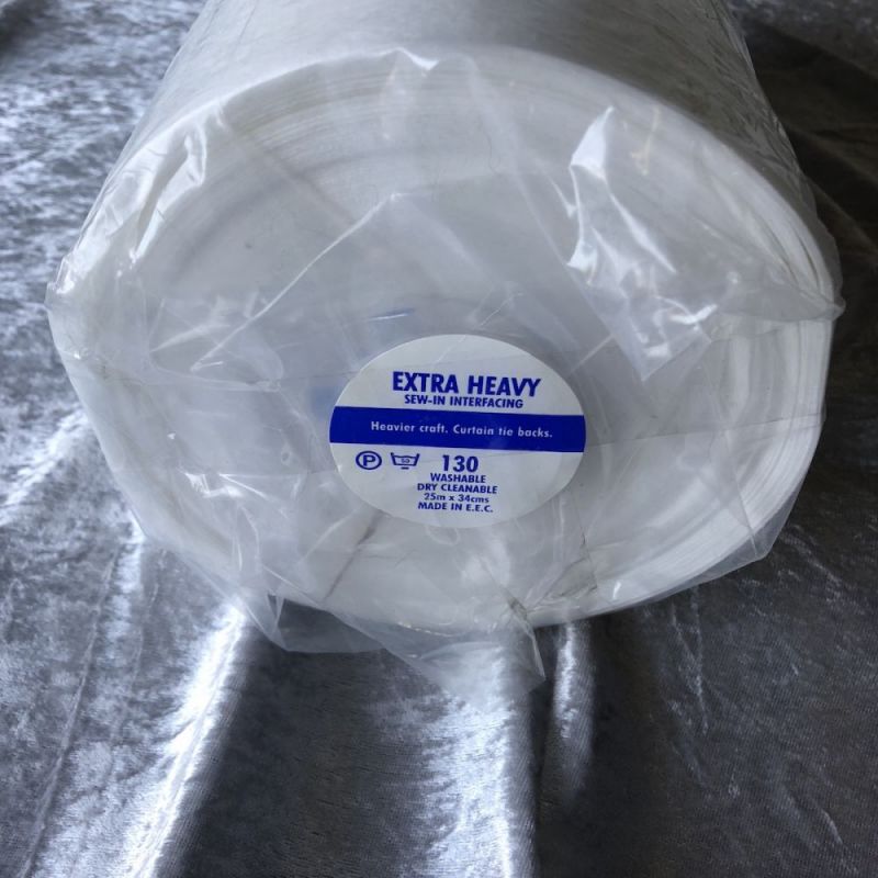 130 Extra Heavy Sew In Interfacing - White 34cm