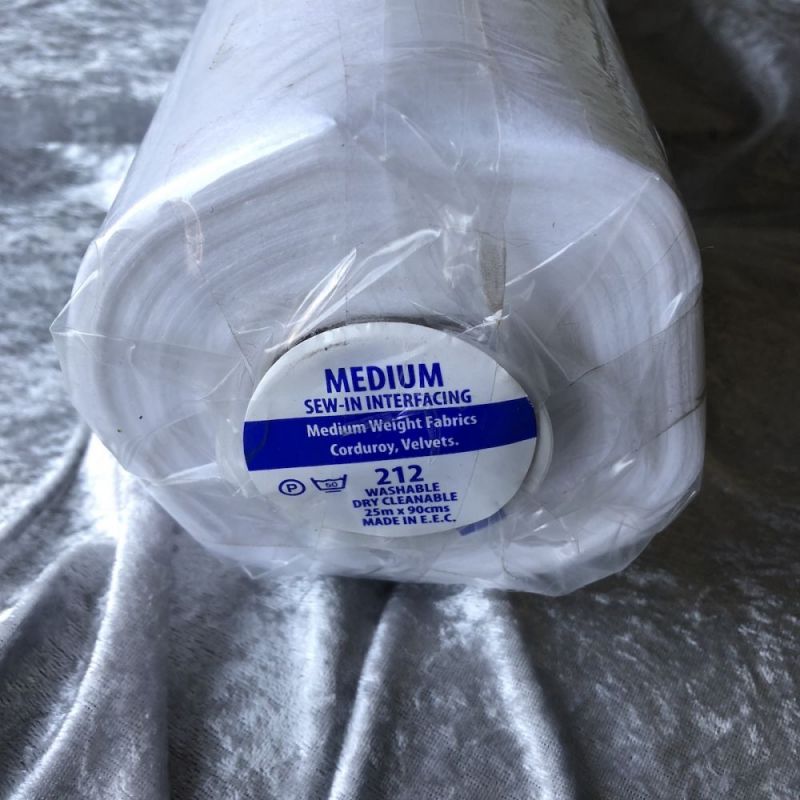 212 Medium Sew In Interfacing - White 90cm
