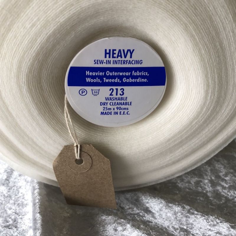 213 Heavy Sew In Interfacing 90cm