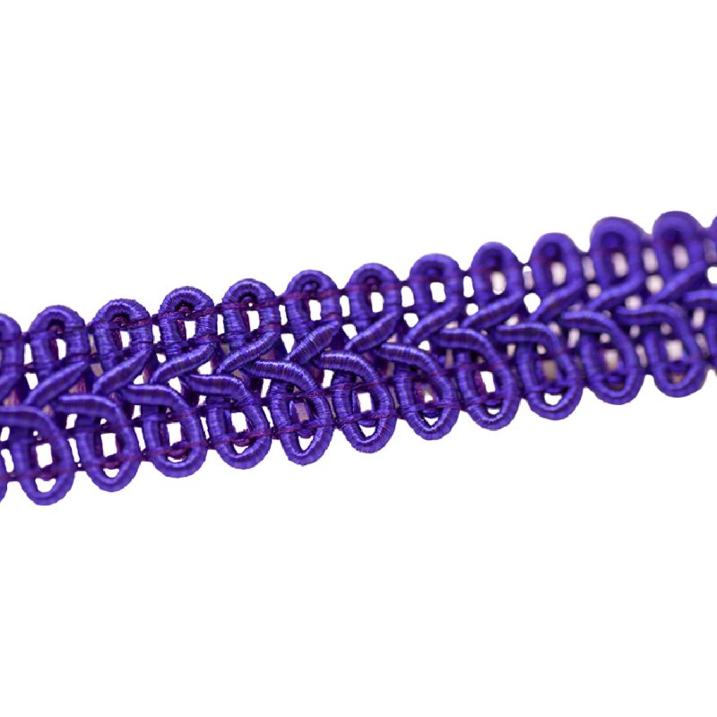 12mm Figure 8 Braid Viscose - Purple