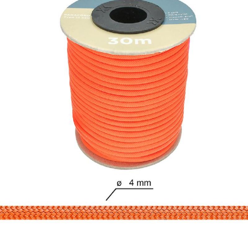 Polyamide Paracord Cord 4mm - Orange