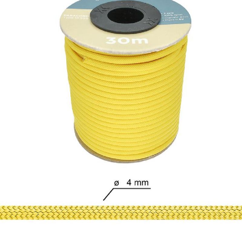 Polyamide Paracord Cord 4mm - Pastel Yellow