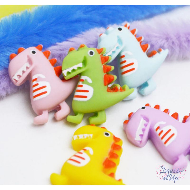Dress It Up Buttons - Pastel Dinos