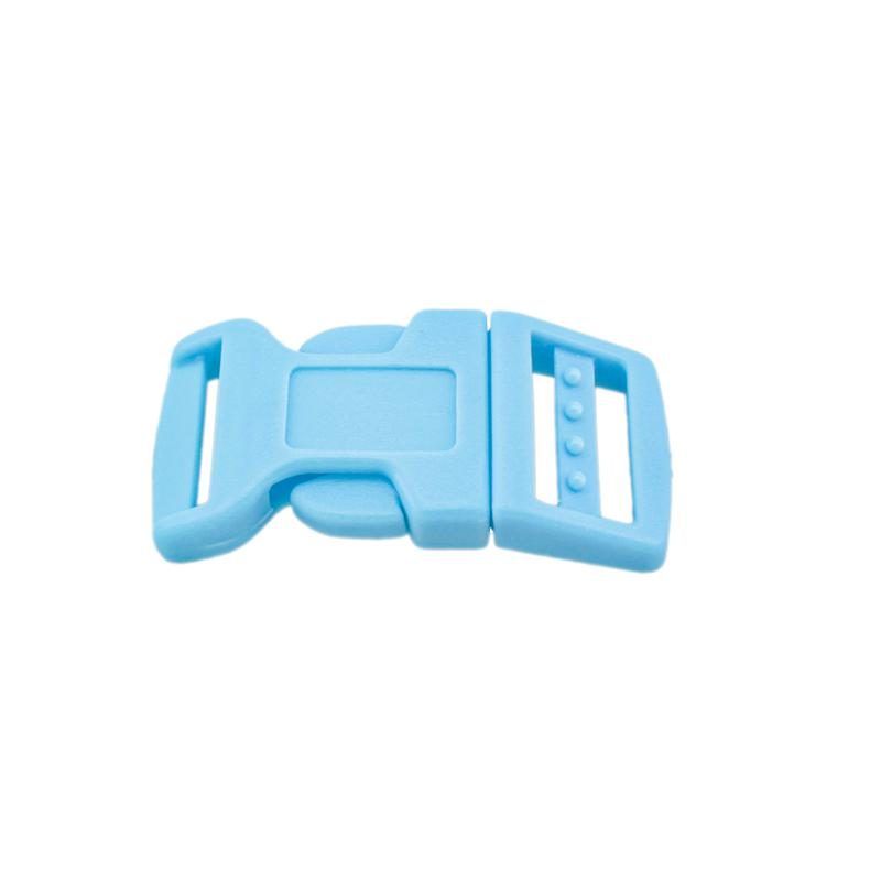 Side Release Buckle CURVED Plastic  - Blue - 17mm