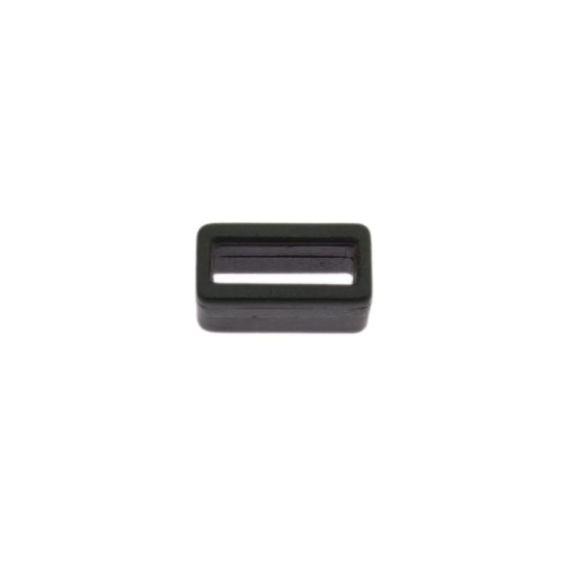Webbing Loop Square - Black Plastic - 10mm