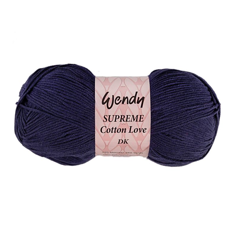 Wendy Supreme Cotton Love Double Knitting - Navy Col 11