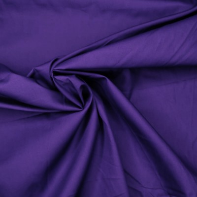 100% Organic Cotton Poplin Fabric - Purple