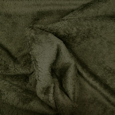 Fuzzy Fleece Fabric - Olive 150cm