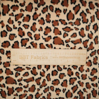 Leopard Spots - Anti Pil Printed Fleece - Bro