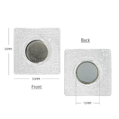 Invisable Magnetic Button - 15mm One Pair