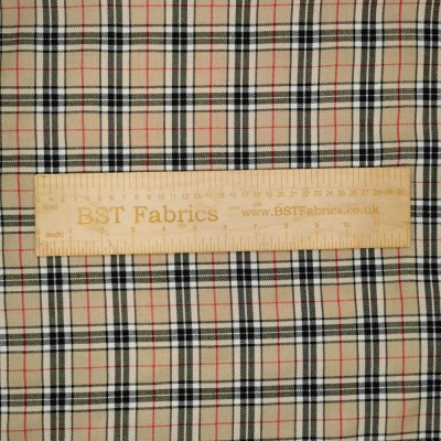 Tartan Fabric Poly Viscose - Burnberry - 25
