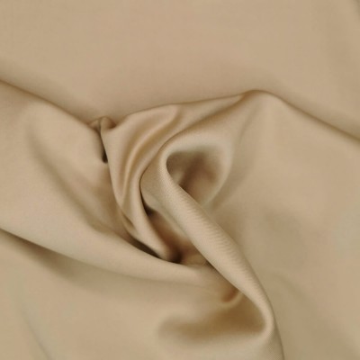 Scuba Polyester Spandex Fabric - Beige