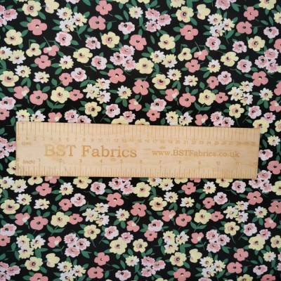 100% Cotton Poplin Fabric - Mini Flowers on B