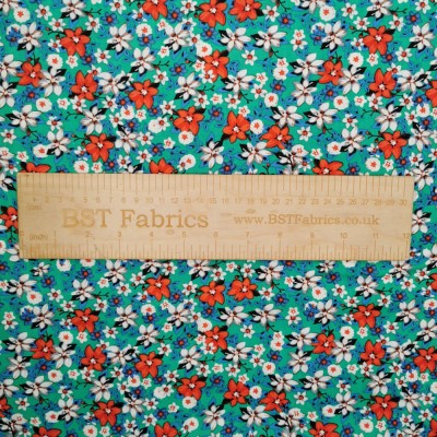 100% Cotton Poplin Fabric - Mini Flowers 2 - 