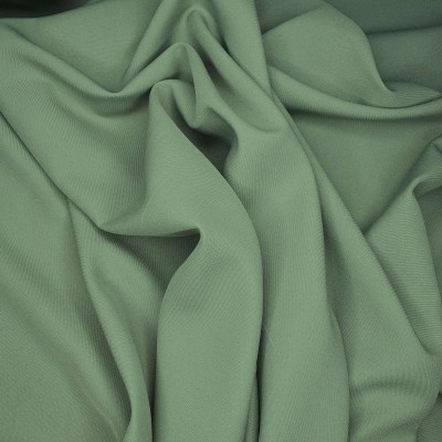 Sage Polyester Bi-Stretch Suiting Dress Fabri