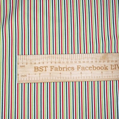 100% Cotton Fabric by Nutex - Candy Stripes 