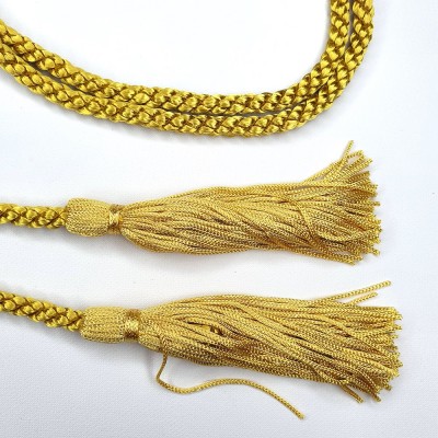 Dressing Gown Cord With Tassels - Light Gold