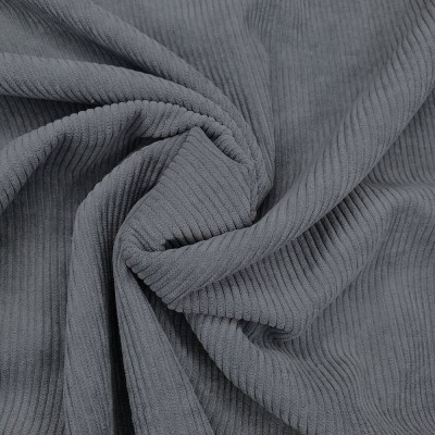 8 Wale 100% Cotton Corduroy Fabric - Grey