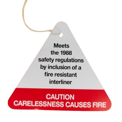 Swing Label - Fire Safety Red Triangle