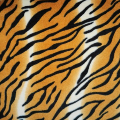 Tiger Stripes - Anti Pil Printed Fleece - Dar