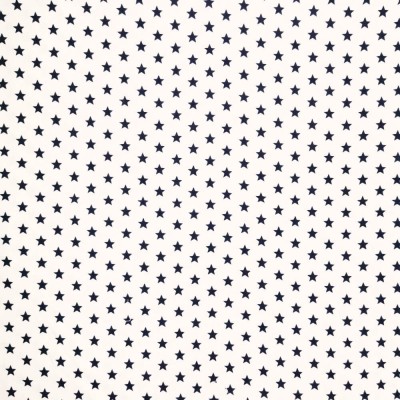 100% Cotton Fabric - Mini Stars Navy on White
