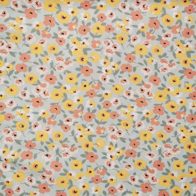 100% Cotton Poplin Fabric - Mini Flowers on G