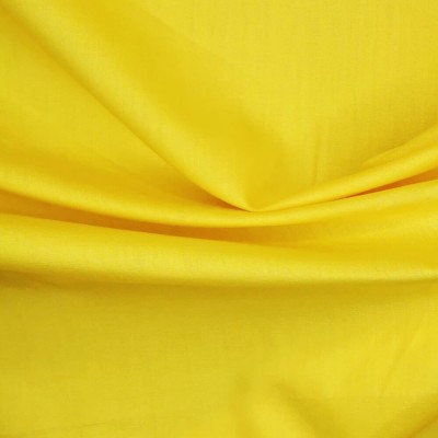 100% Organic Cotton Poplin Fabric - Yellow