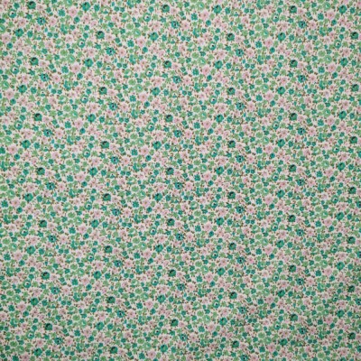 Polycotton Printed Fabric Blossom Flowers Gre