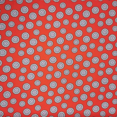 Polycotton Printed Fabric Happy Dayze - Red