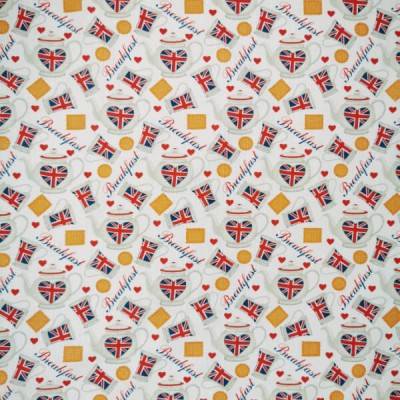100% Cotton Fabric - Little Johnny - Queens T